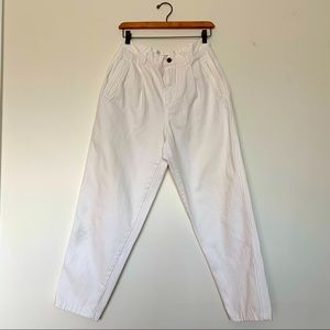 🤍Crisp White LizWear Denim Slacks🤍